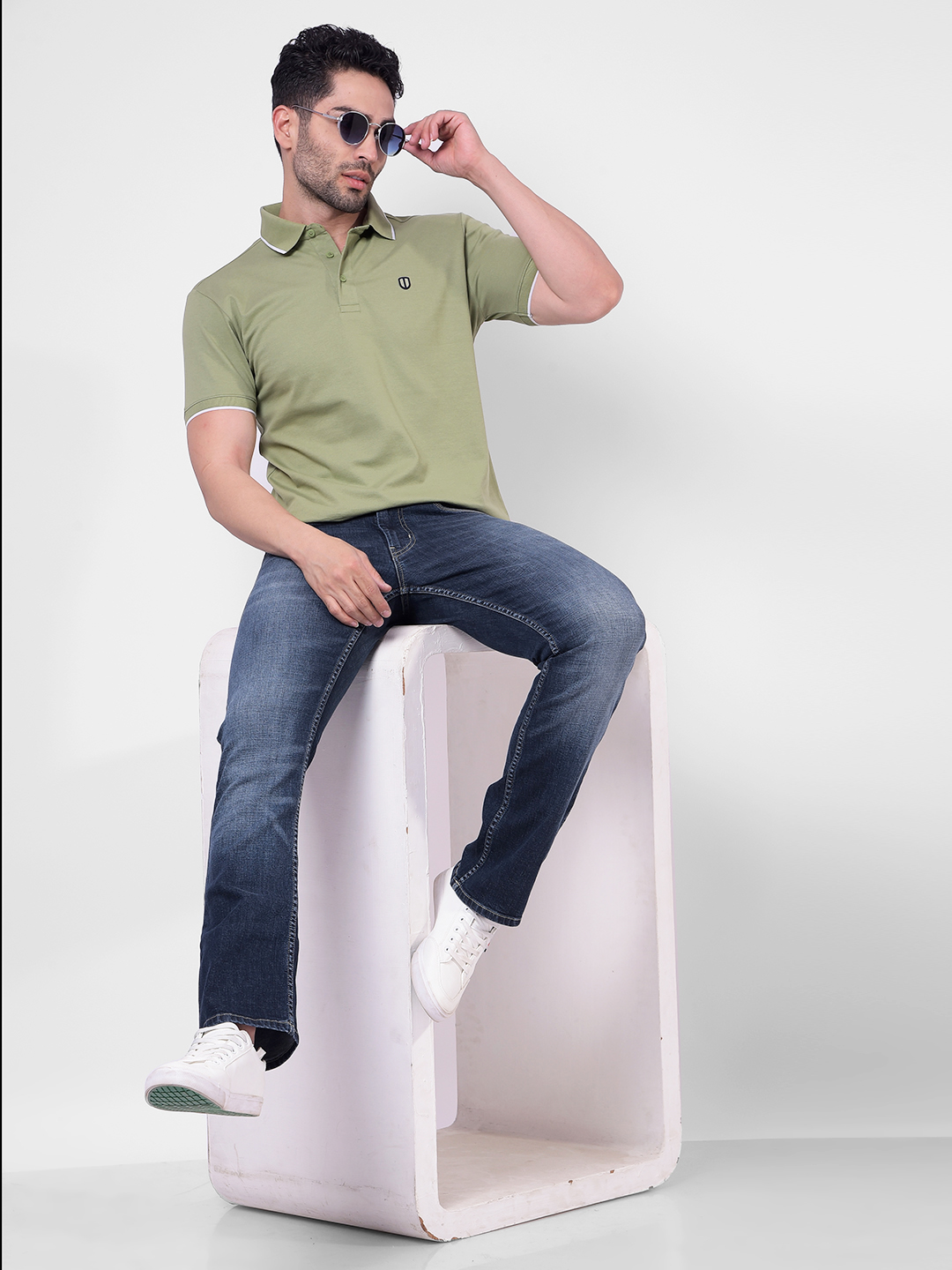Numero Uno Men Solid Green T-Shirt